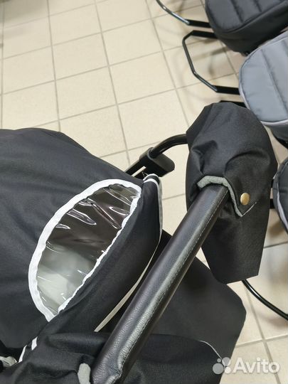 Новые санки-коляска Pikate Arctic 24-25г, чёрный