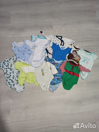Детская одежда от 0 до года пакетом больше 80 шт