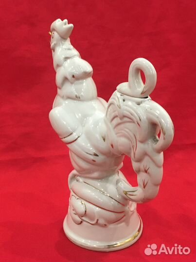 Статуэтка фарфоровая. Петушок. Графин. СССР