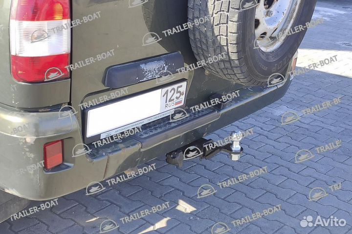 Фаркоп УАЗ Патриот 2005-2015, под квадрат, 30631