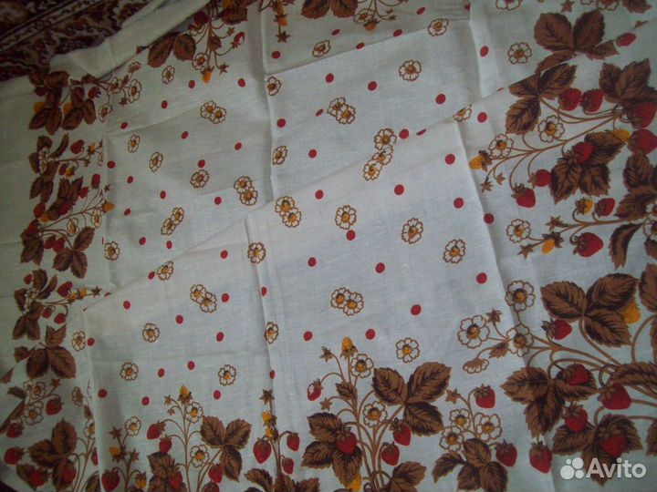 Скатерти с салфет лен Гобелен.Вязанные Из СССР