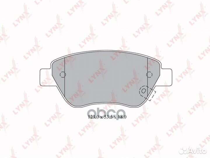 Колодки тормозные дисковые перед BD5916 LYN