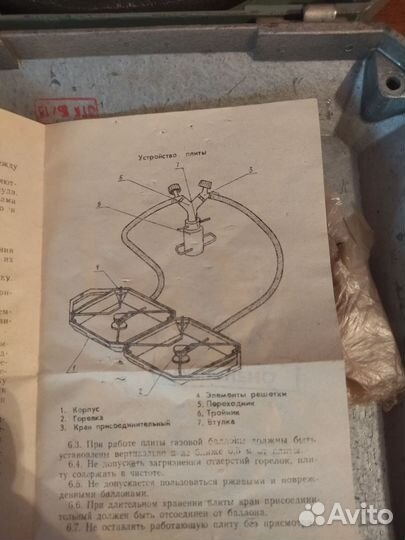 Туристическая газовая плита СССР