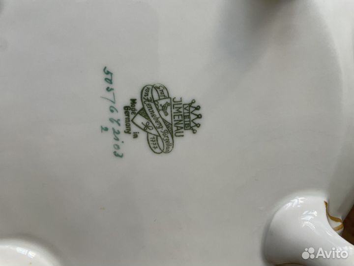 Блюдо фарфоровое JLmenau von Henneberg Германия