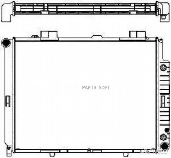 Радиатор охлаждения Мерседес W210 95