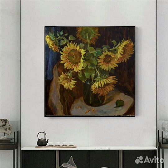 Интерьерная картина маслом детальная проработка