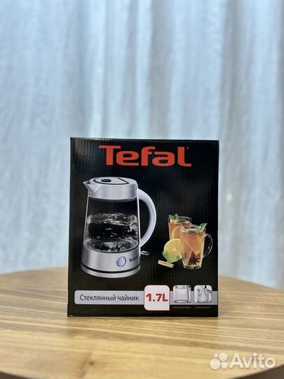 Электрический стеклянный чайник Tefal ki760d30