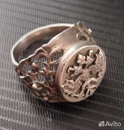 Кольцо серебро