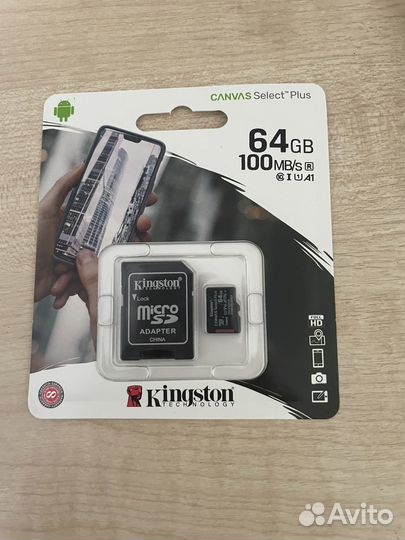 Карта памяти microSD 64 gb