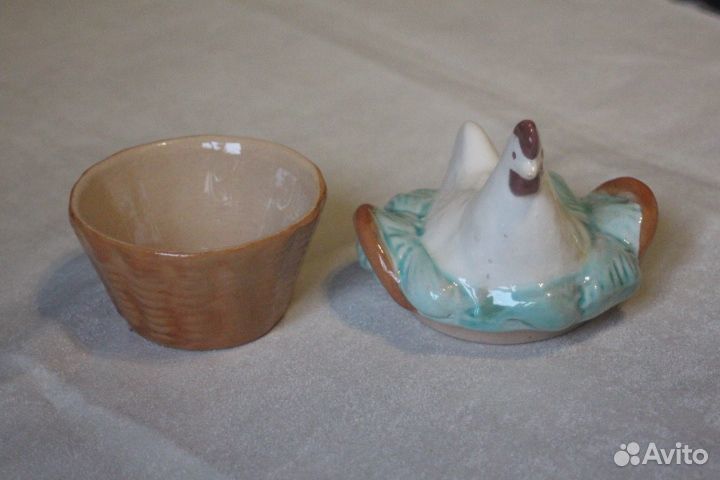 Шкатулка маслёнка курица- наседка