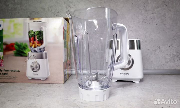 Стационарный блендер Philips HR2224, белый