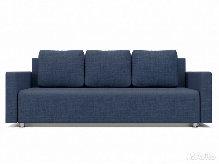 Диван еврокнижка синий