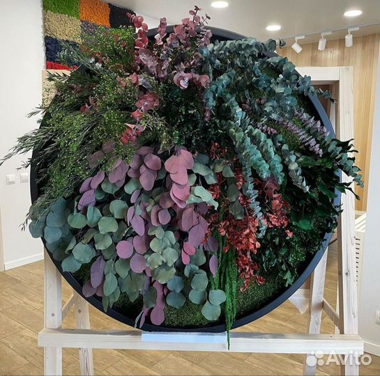 Панно из стабилизированных растений