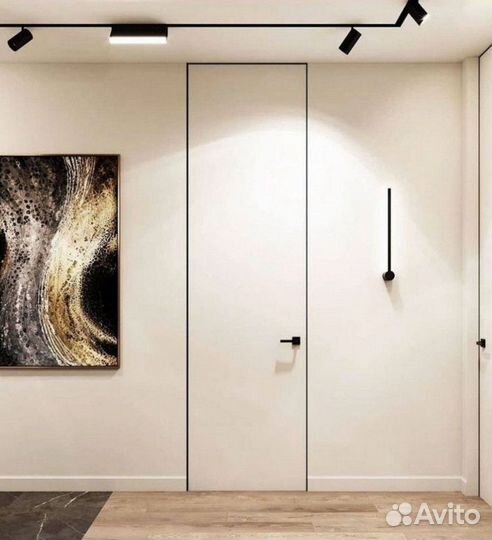 Скрытая межкомнатная дверь под покраску