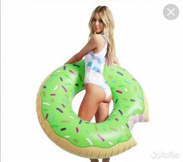 Надувной круг пончик