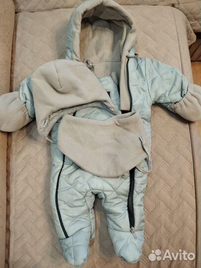 Конверт и комбинезон на выписку зимний 68