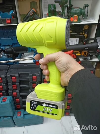 Аккумуляторный фен для мангала 2 акб