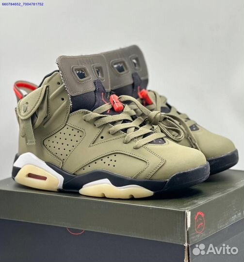 Кроссовки Nike Air Jordan 6 Retro x Travis Scott (Арт.19150)