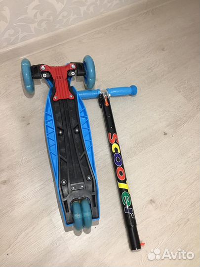 Самокат новый детский трёхколёсный для девочек