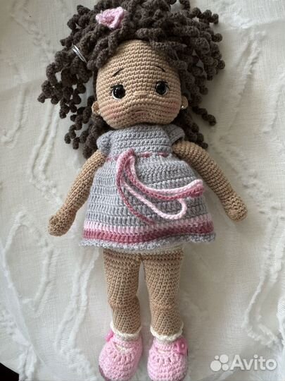 Вязаная кукла ручной работы кроше