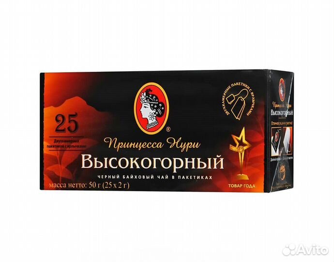 Чай Принцесса Нури Высокогорный 25 пакетиков