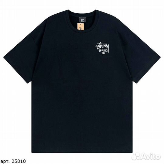 Футболка Stussy spring 20 Чёрная