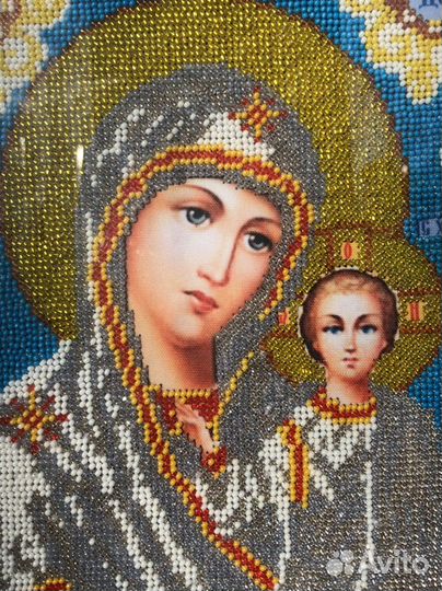 Икона вышитая бисером