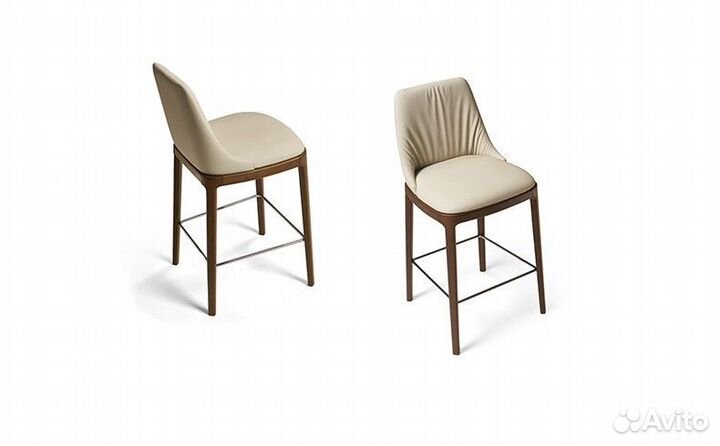 Барный стул MAX deluxe на деревянном основании Efo