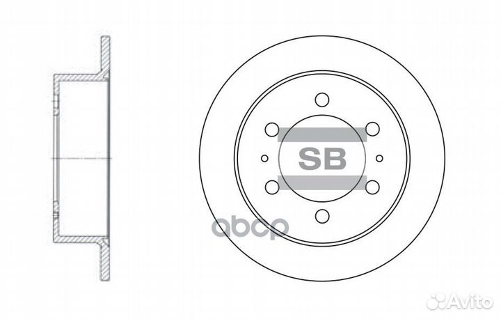 SD3026 диск тормозной задний Daewoo Korando, S