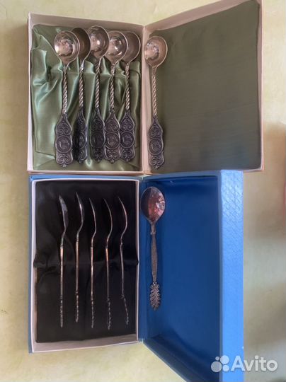 Чайные и кофейные ложки СССР мельхиор