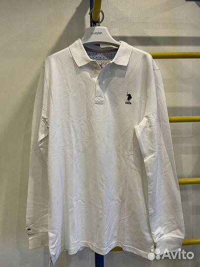 Us polo мужское поло с длинным рукавом