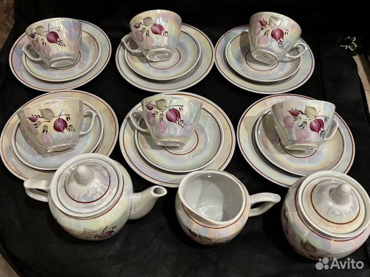 Чайный сервиз ручная роспись СССР