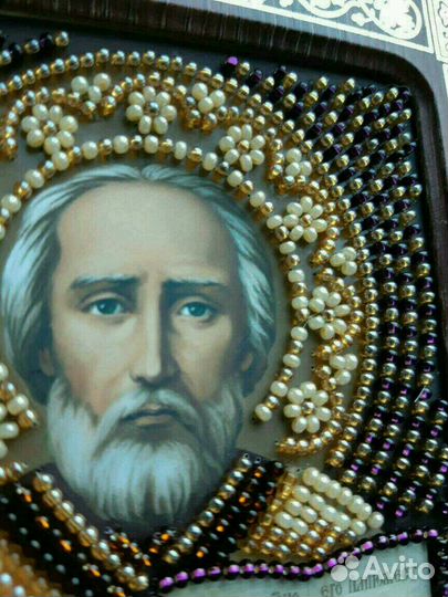 Икона Николай Чудотворец в киоте