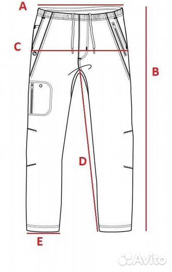 Брюки лён HM