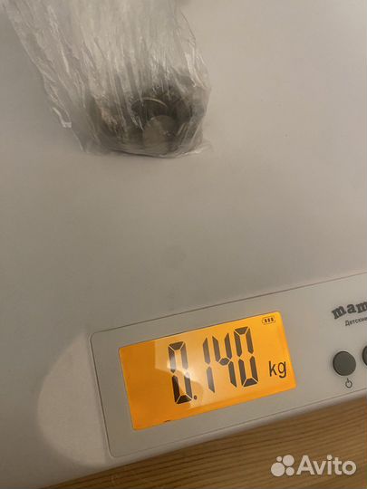 Монета 5 копеек рф, 140 грамм