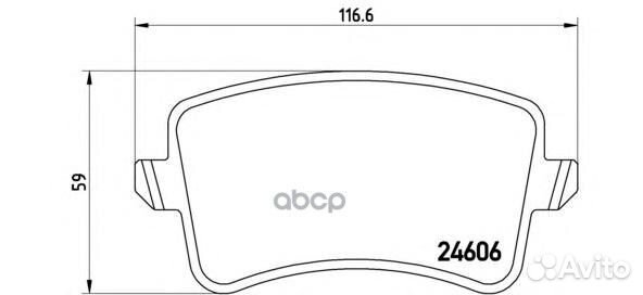 Колодки тормозные дисковые зад P85099 Brembo