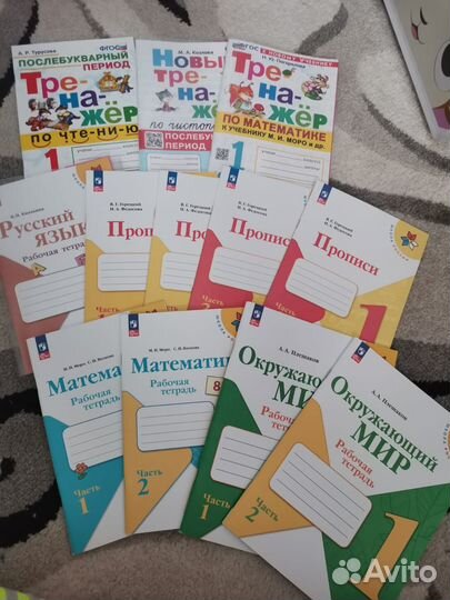 Учебное пособие (рабочие тетради) для 1го класса