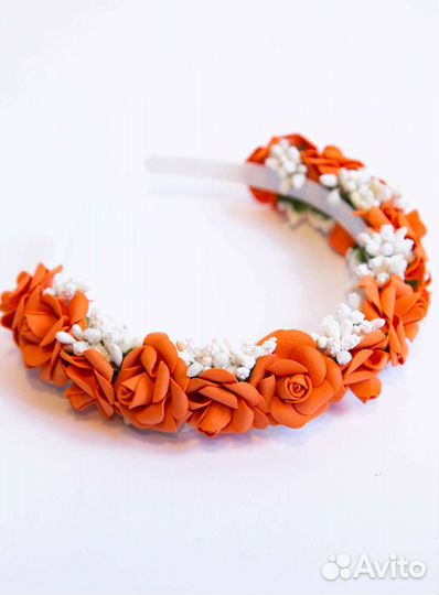 Ободок с цветами