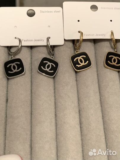 Серьги Chanel