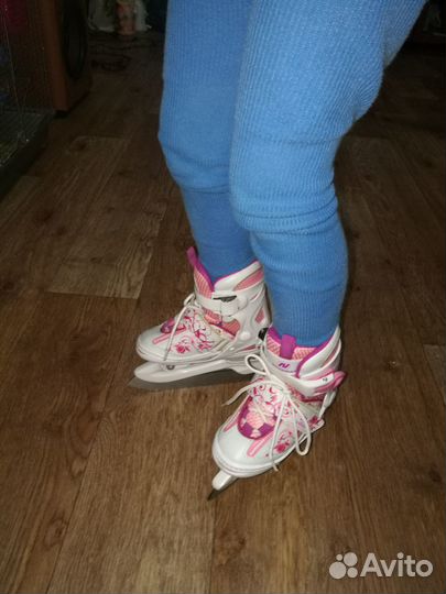 Коньки детские раздвижные фигурные б/у 26-30 р-р