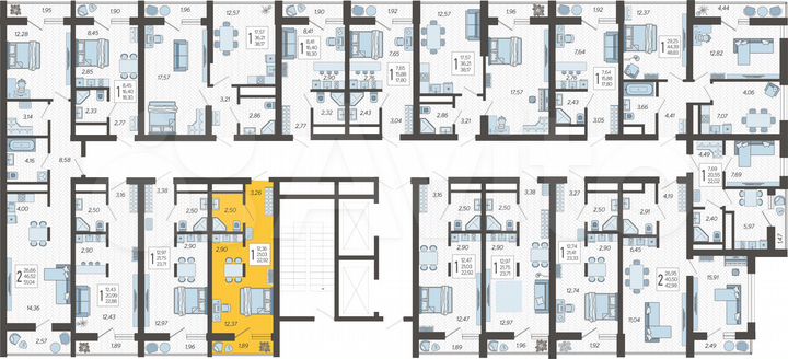 Квартира-студия, 22,9 м², 18/19 эт.