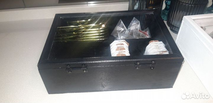 Шкатулка для чая, чайный домик, деревянные подносы