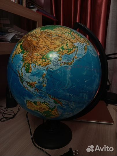 Глобус с подсветкой лампа настольная
