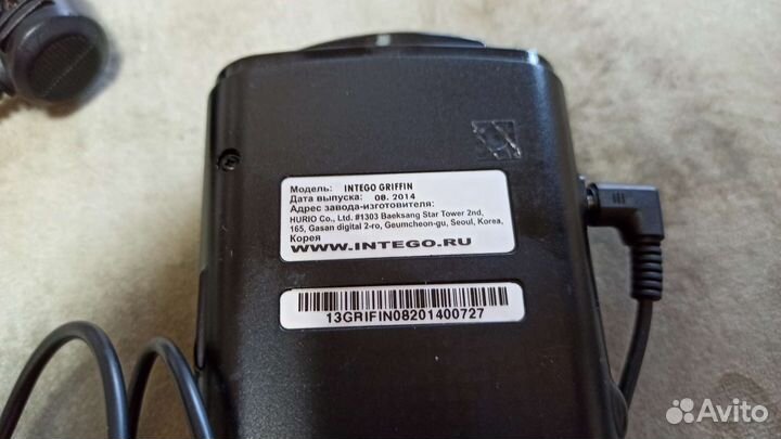 Радар детектор intego griffin
