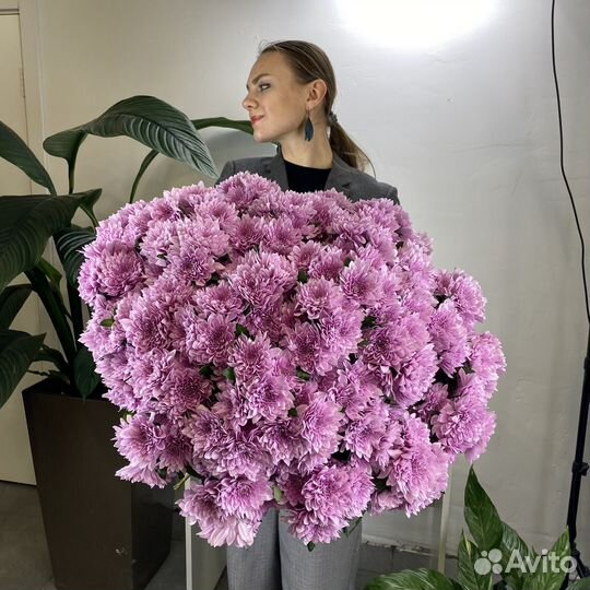 Букет из кустовой хризантемы