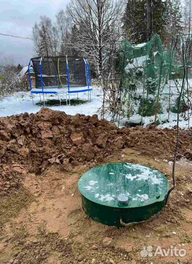 Септик под ключ. Монтаж за 1 день + Гарантия