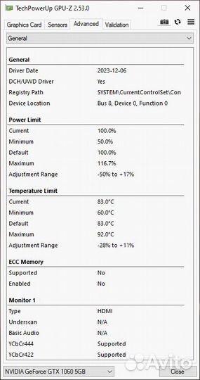 Gigabyte GTX 1060 5gb