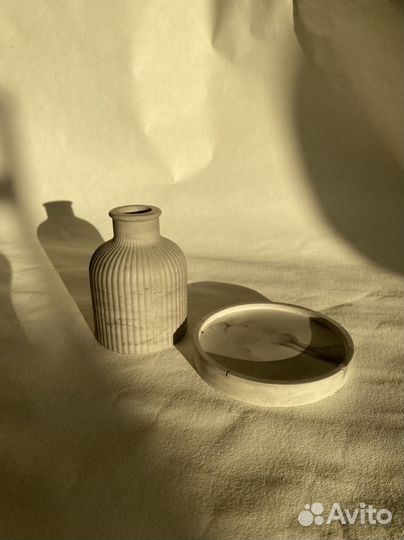 Интерьерная ваза с подсвечником