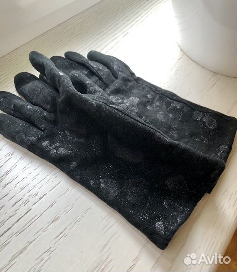 Перчатки женские замшевые Италия