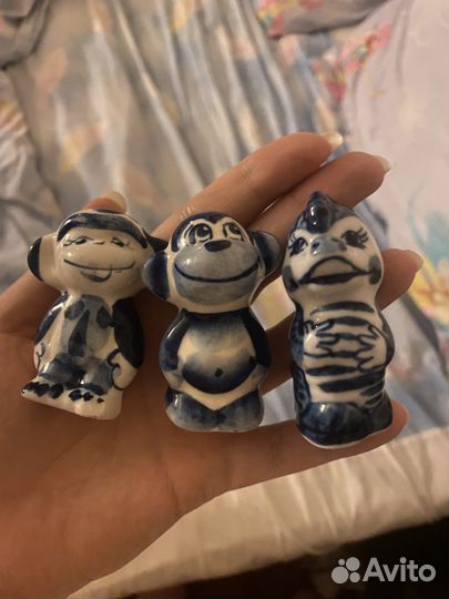 Фарфоровые фигурки гжель СССР